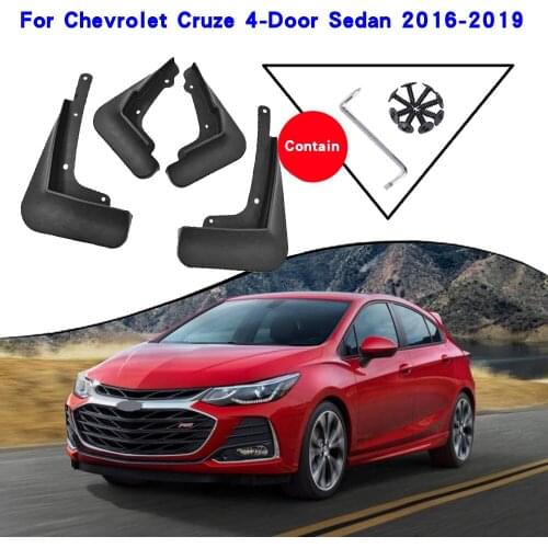 Car Fender Accessories For Chevrolet Cruze Sedan 2rd Gen 2016-2019 Mudguards Splash Guards Fender Mudflaps Car Fender Mud Flaps