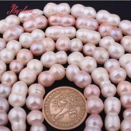 8x15-10x20mm Peanut Freshwater Pearl Loose Beads Natural Stone Beads For DIY Necklace Bracelet Jewelry Making 15"Free Shipping