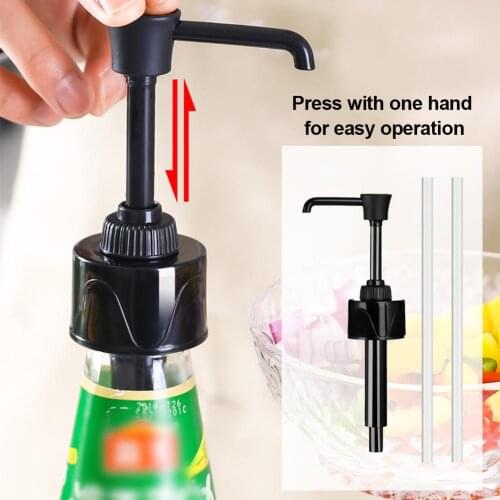 Oyster Sauce Bottle Press Pump Head Household Oyster Sauce Tomato Sauce Salad Bottle Snap-on Extruder Kitchen Accessories Suppli
