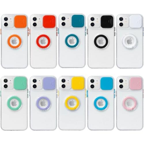 Camera Lens Whit Ring Phone Case For iPhone 12 11 Pro X XR XS Max 7 8 Plus 12 Mini Protection Soft TPU Transparent Back Cover