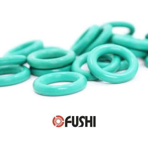 CS3.55mm FKM Rubber O RING ID 140/145/150/155/160/165/170/175*3.55 mm 10PCS O-Ring Fluorine Gasket Oil seal Green ORing