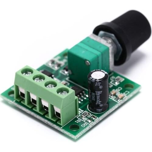 DC 1.8V 3V 5V 6V 12V 2A PWM Motor Speed Controller Low Voltage Motor Speed Controller PWM 0~100% Adjustable Drive Module