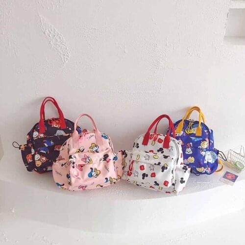 Disney Mickey childrens backpack large-capacity cartoon backpack boys and girls kindergarten fashion portable casual school bag