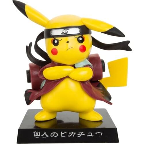 Pikachu cosplay iron man Ninja six immortal Yu Zhibo with dirt bike accessories action figure