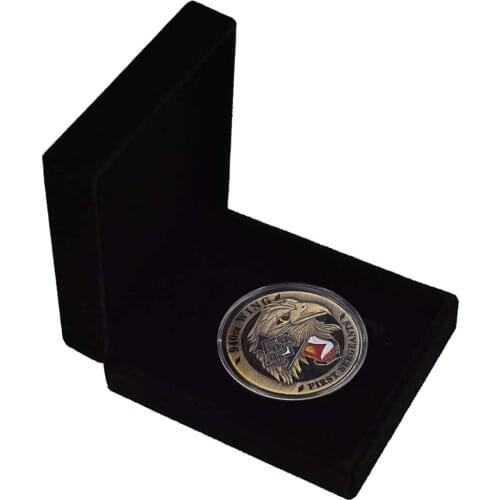 Festival Souvenir Gifts American Metal Coin Collectible US Eagle Bronze with Box Home Decoration Accessories Challenge Coin