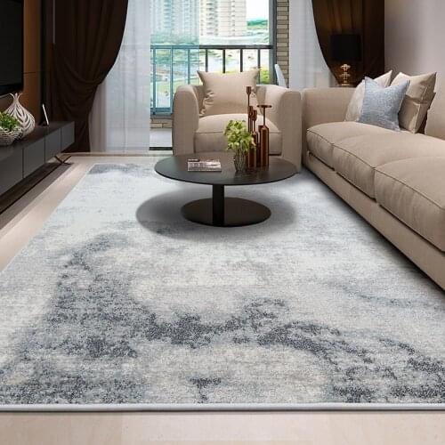 Nordic Style Living Room Carpet Sofa Coffee Table Rug New Chinese Abstract Bedroom Carpet Mat Bedside Carpet Cloakroom Gray