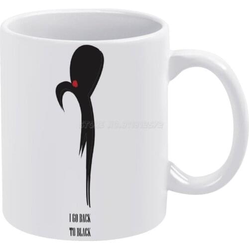Back to Black White Mug Ceramic Mug Creative Mug Amy Winehouse Amy Winehouse Amywinehouse Icon Style Pop Art