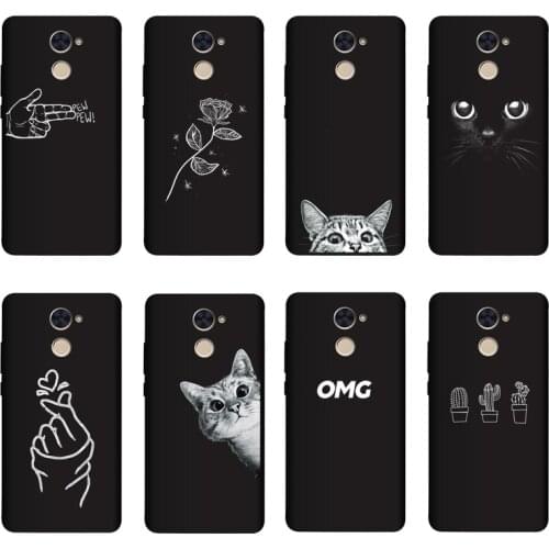 QAQsam 5.5inch Soft Silicone For Huawei Y7 Prime 2017 Case Cover Painting Matte Phone For TRT-LX1 TRT-LX2 TRT-LX3 Cases Funda