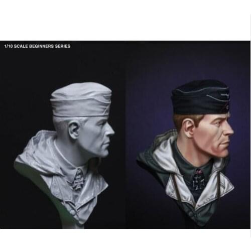 New Unassembled 1/10 Panzer Commander soldier bust Resin Kit DIY Toys Unpainted resin model