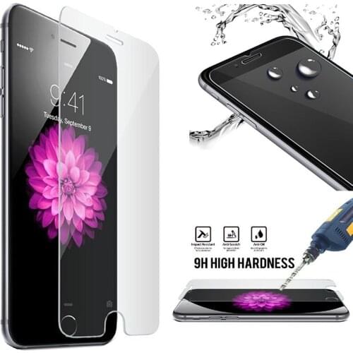 Wholesale Screen Protector Glass For iphone 7 Screen Protector Tempered Glass For iphone X 8 6 5 Glass 4.7 '' 5.5"Phone Film