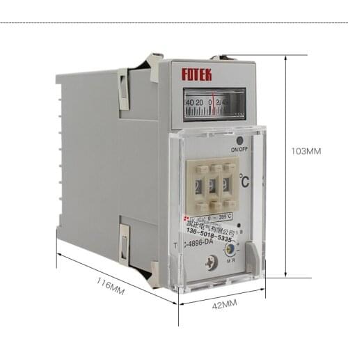 Original authentic Taiwan FOTEK thermostat TC4896-DA-R3 0-399 ℃ TC4896-DA-R9 0-999 ℃ AC220V pointer temperature regulator