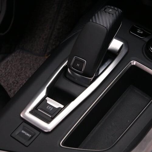 Fit For 2017 Peugeot 3008 5008 GT Line Inner Accessories Small Electronic Parking Brake Chrome Trim Cover Frame Styling Sticker