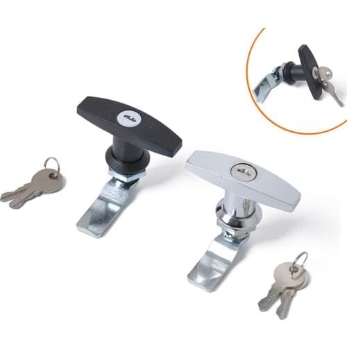 Turn T-Handle Lock with keys for Trailer Caravan ToolBox Distribution box Truck RV