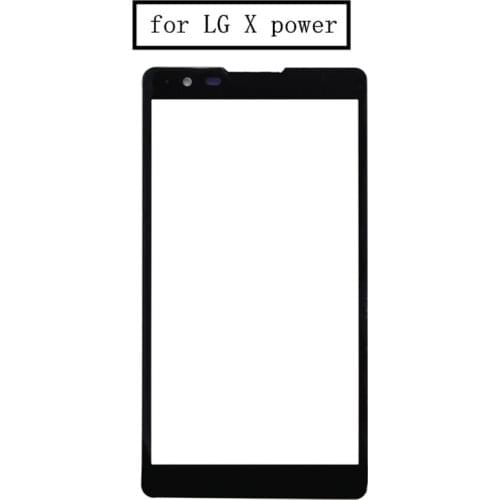 For LG X Power K220 Touch Screen for LG XPower Front Glass Panel Cover Outer Glass Lens Repair Spare Parts