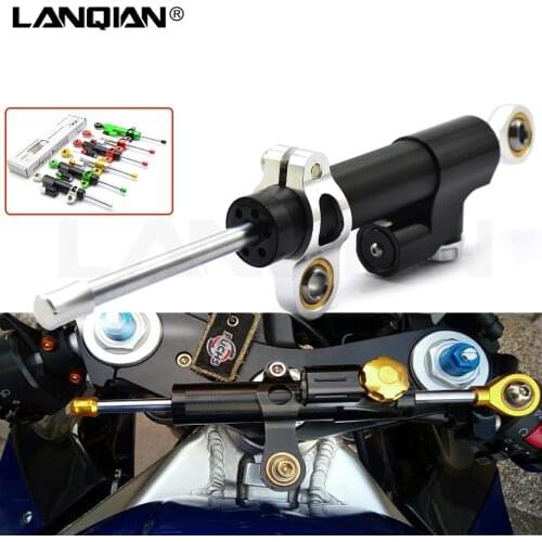 For Kawasaki NINJA 650R/ER6F/ER6N VERSYS GTR1400 / CONCOURS CNC Motorcycle Damper Steering Stabilizer Moto Linear Safety Control