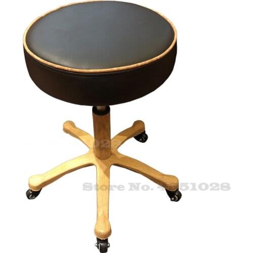 Beauty Chair Stool Rotation Lifting Bar Chair Universal Wheel Technician Beautician Hairdressing Stool Beauty Salon Chair