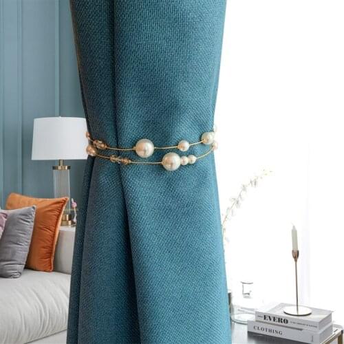 Light Luxury Curtain Accessoires Straps Tieback Alloy Rope Crystal Wedding Decoration Bedroom Curtain Buckles