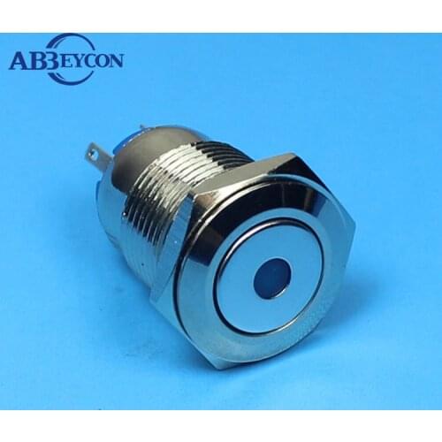 TY 1619 Domed momentary pin terminal dot lamp illuminated switch 16mm