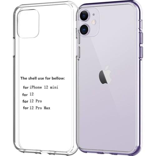 Ultra thin Slim Clear Case For iPhone 12/pro/pro max Mini Transparent Cover Phone Accessories