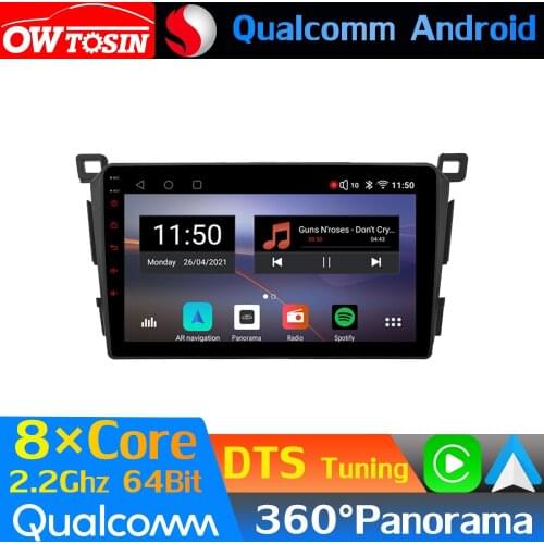 Qualcomm 8Core Android Car Multimedia For Toyota RAV4 XA40 LHD RHD 2012-2018 360 Panoramic Radio GPS CarPlay Head Unit HDMI WIFI