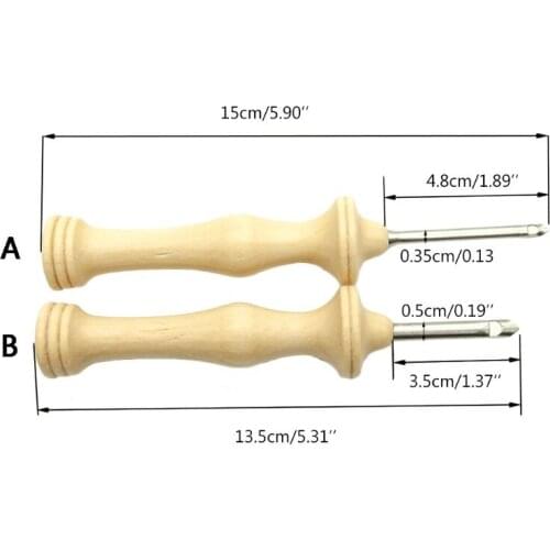 Knitting Embroidery Punch Threader Needle Pen Side Slit Sewing Accessories DIY