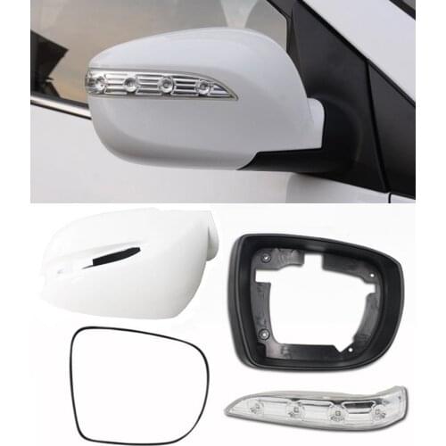 Lofty Richy For Hyundai IX35 Tucson MK2 2010-2015 RearView Door Mirror Side Mirror Light Glass cover Frame Shell Parts
