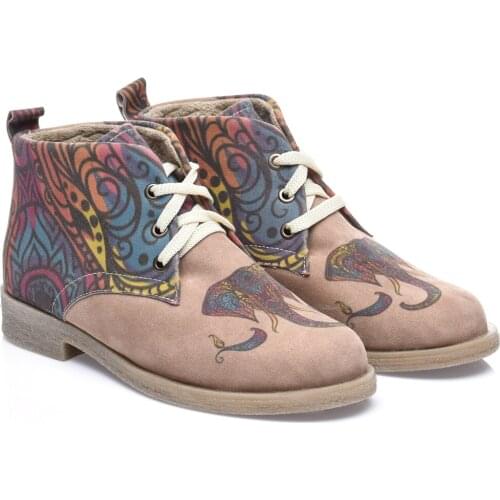 Streetfly 2021 new fashion Winter autumn colorful printed women Boots Non-slip sole Waterproof orthopedic boots