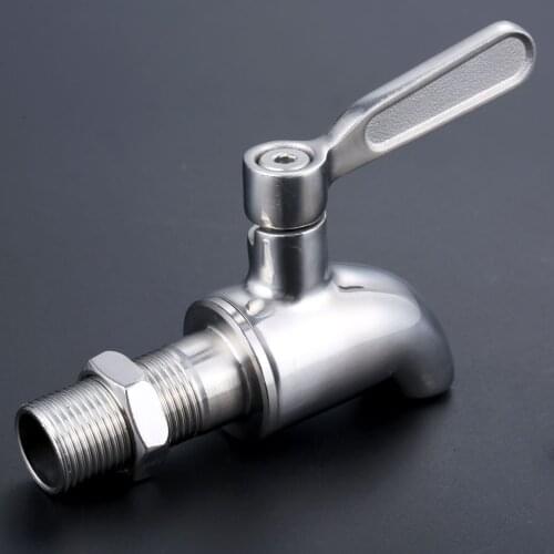 1pc Wine Stainless Steel Beverage Drink Dispenser Spigot Beer Keg Faucet for Home Brew Fermenter Wine Draft Beer Juice Dispenser