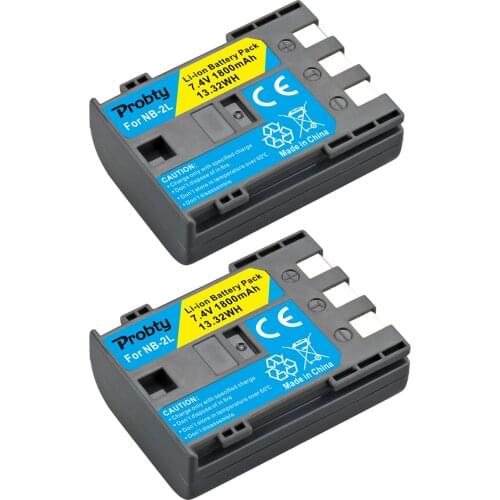 2pcs For Canon NB-2L NB-2LH NB-2L12 NB-2L14 NB-2L24 For PowerShot G7 G9 S30 S40 S45 S50 S60 S70 S80 DC410 DC420 VIXIA HF R10