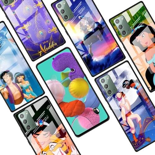 Aladdin and the magic lamp for Samsung Galaxy Note 20 Ultra 10 Lite Plus 9 8 5G A70 A50 A40 A30 A20 Tempered Glass Phone Case