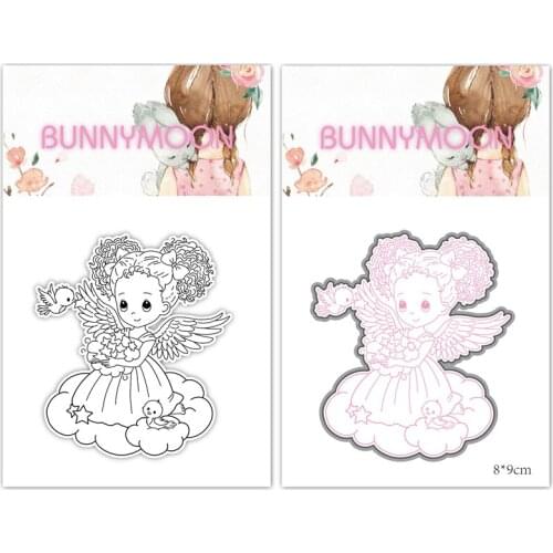 CH 2021 New Arrival Bird Girl Metal Cutting Dies and stamp For Scrapbooking Practice Hands-on DIY Album Decor Card Craft Dies