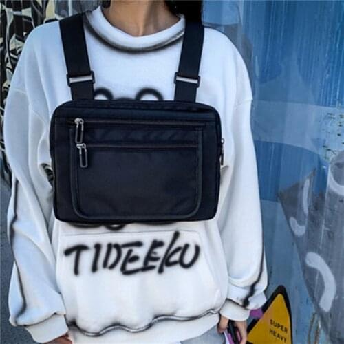 Functional Tactical Bag Belt Bag Pouch Packs Unisex Streetwear Vest Chest Bag Oxford Cloth Waist Bags Hip Hop Crossbody