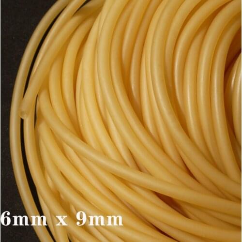 ID 6mm x 9mm OD Nature Latex Rubber Hoses Flexible Pipe High Resilient Elastic Surgical Medical Tube Soft Slingshot Catapult