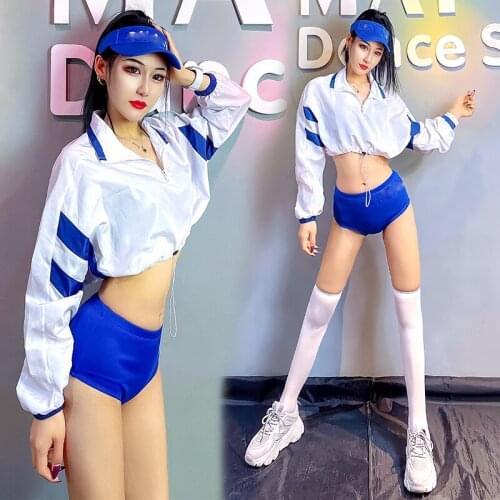 New Bar Gogo Costume Ds Performance Nightclub Dj Girl Group Hip Hop Jazz Dance Costumes Pole Dance Clothing For Women DN8651