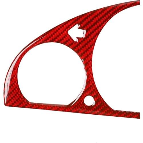 Red Dashboard Trim Parts Auto Interior Inner Front Bottom Carbon Fiber