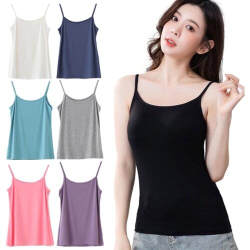 Elegant Lady Soft Cotton Women Tank Top Fitness Sexy Sleeveless Sport T Shirt Streetwear Bottoming Tees Streetwear White Tanks