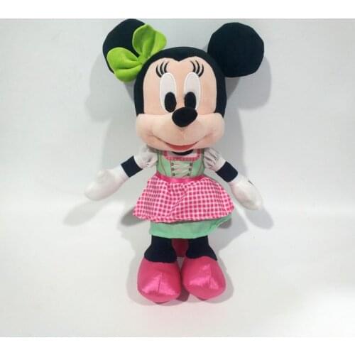 Mickey Mouse 32cm Minnie Mouse Stuffed Plush Toys Disney Cartoon Plush Toys Dolls Birthday Present Decoration