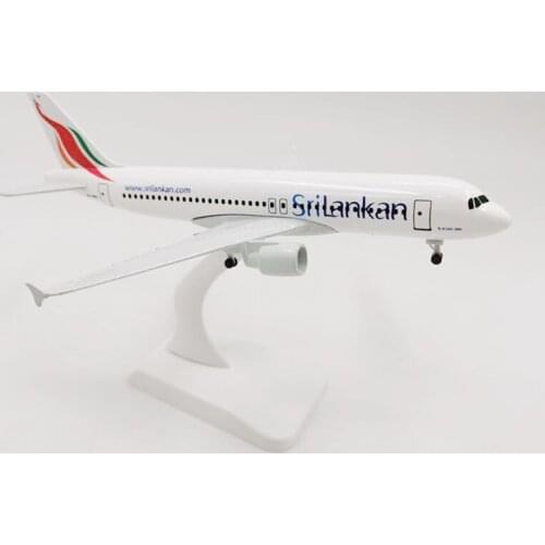 1: 300 scale 20CM Airbus A320 NEO Sri Lanka Airlines plane aircraft alloy die-casting stand-up aircraft model