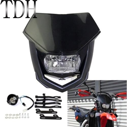 Motorcycle Headlight 12V 35W Dirt Bike Motocross Head Light For Yamaha Suzuki Kawasaki KX65 85 125 500 Honda WR450 WR250 YZ YZF