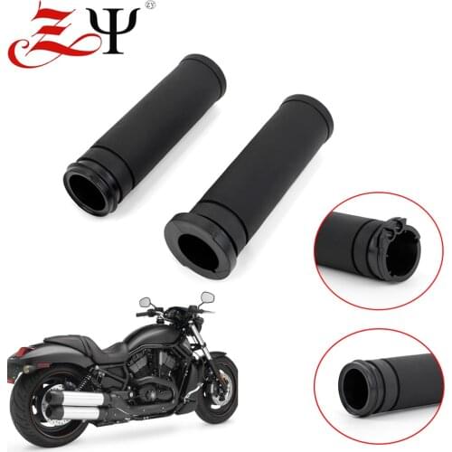 Motorcycle Grips Handlebar Grips Stock Style Rubber Hand Grips For Harley Davidson 883 Touring Sportster Dyna Softail VRSC XL XR