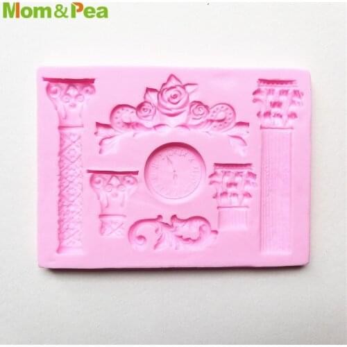 MPA2257 Clock Shaped Silicone Mold Gum Paste Chocolate Ornamental Fondant Mould Cake Decoration Tools