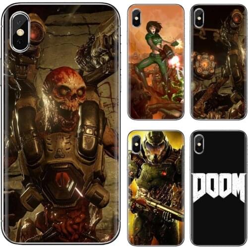 For Huawei P30 P40 P20 P7 P8 P9 P10 Lite Plus Pro 2015 2016 2017 Mini Soft Case Cover Doom-cool-C-skull-game