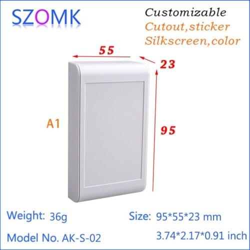 Szomk plastic box electronics outlet enclosure (10 pcs) 95*55*23mm plastic project box junction box housing case switch box