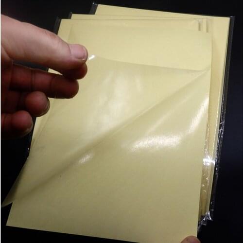 Transparent printer paper A4 self-adhesive glossy and coated waterproof paper label stickers, suitable for laser/Inkjet printer