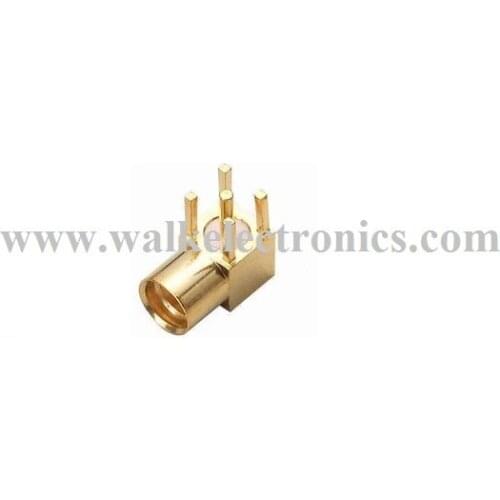 MMCX female right angle for PCB mount, PCB mount MMCX female right angle connector, MMCX connctor, gold plated, 50ohm