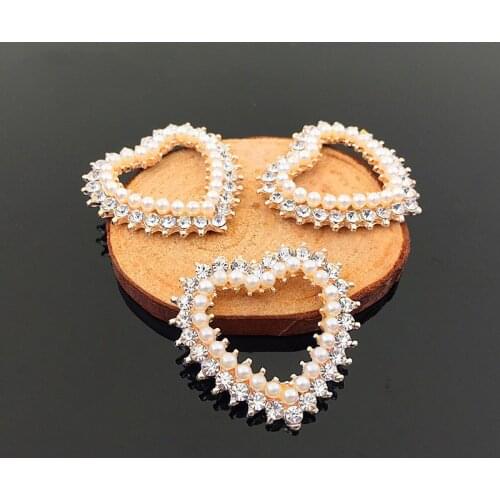 Hot Sale wholesale 20pcs/lot rhinestone Pearls Button diamond Wedding Button crystal DIY hair decoration Accessories YC108