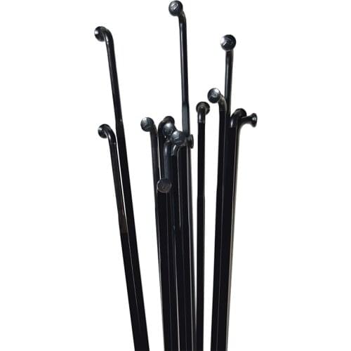 Pillar PSR Aero 1423 strong J-bend Spokes Black Gauge 14 2.0mm 10pcs/lot stainless steel radios 263-302mm for Road MTB bike