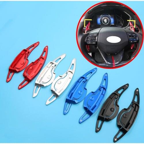 Steering Wheel Shift Paddle Gear Shifter Extension Cover Fit For Hyundai LA FESTA 2019 2020 Accessories Pair
