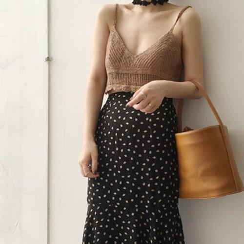 Women Camisole Summer Women Knitted Crop Top Sexy Sleeveless Vest Slim Tank Top