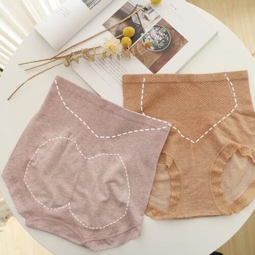 High-Rise Seamless briefs women cozy modal Belly buttocks 3D Slim Traceless lingerie Panties autumn NSH1005